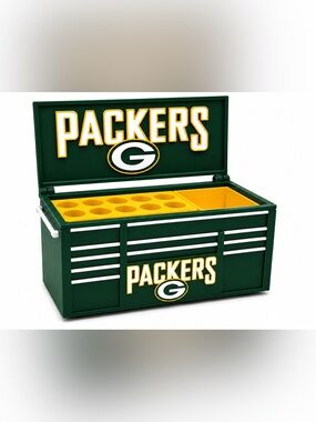 Green Bay Packers Mini Toolbox Pen And Trinket Holder Desk Top Organizer
